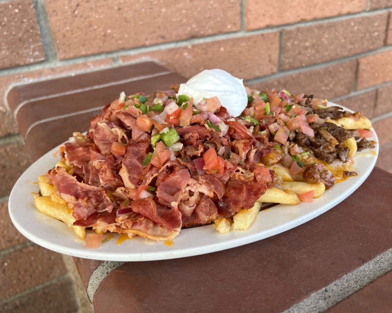 A plate of food on top of a table.